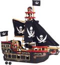 Le Toy Van Barbarossa Pirate Ship Set Premium Wooden Toys for Kids Ages 3 years & Up