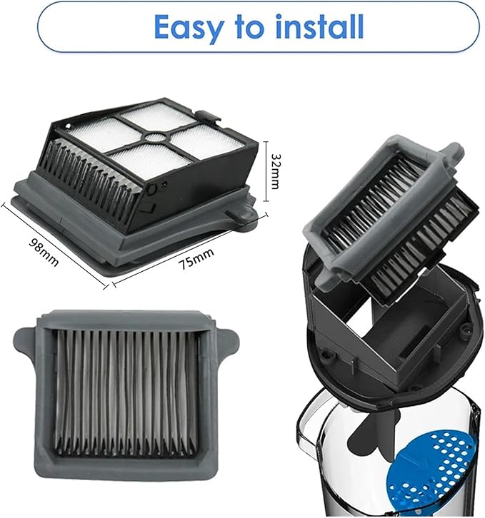 Compatible For TINECO 3.0 Spare Parts Floor Scrubber Roller Brush Filter Accessories Cordless Wet Dry Robot Vacuum Cleaner(B)