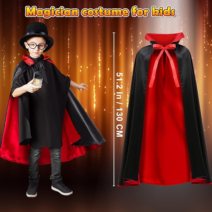 Magic Kit, Magic Set with Magician Costume for Kids Age 6-8, Magic Tricks for Kids Ages 6 7 8 9 10 11 12 Year Old