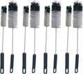 NewFerU Wire Bottle Cleaning Brush Set Small Large Thin Long Handle, Utility Cleaner Bendable Flexible for Narrow Neck Skinny Spaces of Water Beer Wine Baby Bottles Pipe Tube Flask Decanter (8)