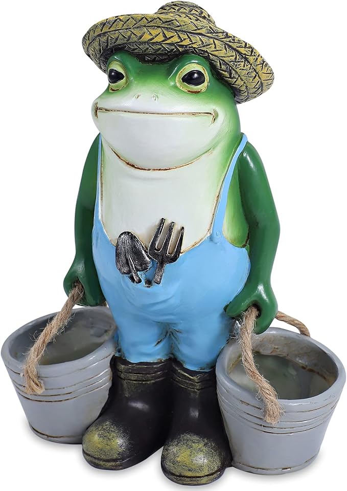 Frog Garden Decor, Frogs Garden Statue for Yard, Garden, Indoor Outdoor Decoration and Housewarming Gift