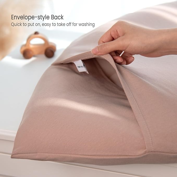 Baby Lounger Cover: Skin-Friendly & Breathable Slipcover for Lounging & Playtime - Snug Fit & Zipper-Free for Safty Daily Homeuse - Must Have for New Parents