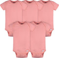 Gerber baby-boys 5 Pack Onesies Multi-packs Bundle Interlock 180 Gsm