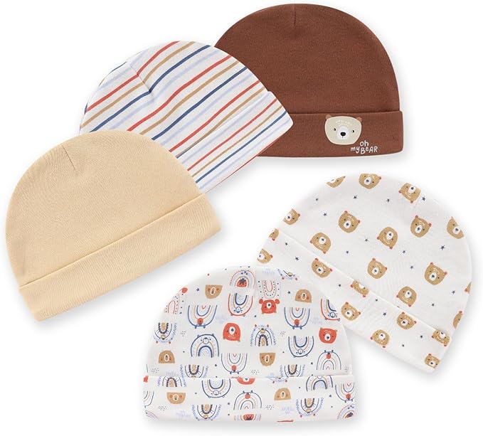 15 Pack Unisex New Born Boy Girls Hats Mittens Socks Sets Cotton Soft Infant Accessory 0-6 Months Baby Essentials
