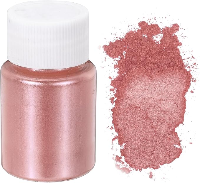 uxcell 10g/0.35oz Cosmetic Grade Mica Powder, 600 Mesh Mica Powder Natural Resin Epoxy Pigment Powders for Casting Resin, Candle Dye, DIY Nail Polish and Lip Gloss, Pink