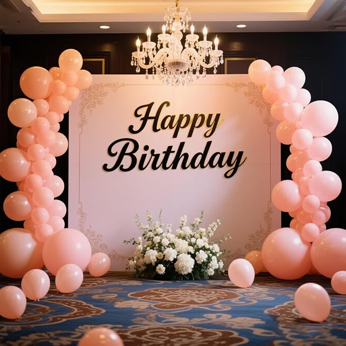 140pcs Pastel Pink Round Balloons Different Sizes 18 12 10 5 Inch Latex Balloons for Arch Decoration Party Balloon Kit for Graduation Birthday Party Wedding Balloon Baby Shower Decoration