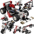 22-in-1 Building-Block technic-Cars-Set for Kids 8-12,Racing Cars, Motorcycles, Tractors, Helicopters, Robots Brick-Kits Compatible with Lego-technic, STEM-Toys for Gifts for Boys & Girls