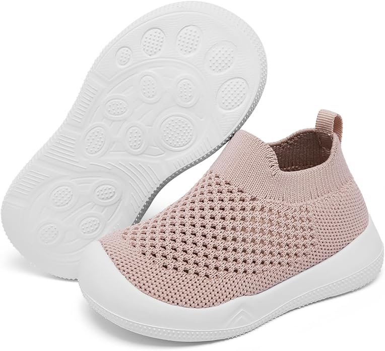 Engtoy Baby Shoes & Socks - Non-Slip Breathable Slippers with Soft Rubber Sole - Baby Boys & Girls Slip On Sneakers