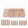 5/16-Inch Wooden Dowel Pins - 200 Pcs 5/16 x 1-1/4 inch Fluted Wood Dowels Rods,Hardwood Crafts Dowel Pegs,Beechwood