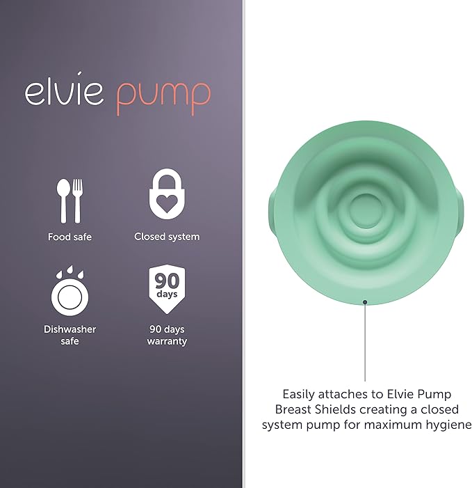 Elvie - Breast Pump Seals - Accessories for Breastmilk Storage, Pumps & Breastfeeding Essentials - 2 Pack