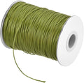 MECCANIXITY Waxed Cord 0.8mm Waxed Polyester Cord 175 Yard Wax String for Bracelet Making,Necklaces, Beading,Jewelry Making and DIY Crafts(Olive Green)