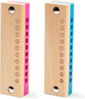 Koogel 2PCS Kids Harmonica, 10 Hole Wooden Beginner Mouth Organ Toy Musical Instruments for Kids Adults Birthday Gifts