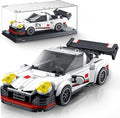VGD Car Building Sets With Display Case, Classic Model Kits Speed Building Blocks Set, Cool Collectible Super Race Kit Birthday Gifts for Adults Sportscar Lovers Kids - 326PCS
