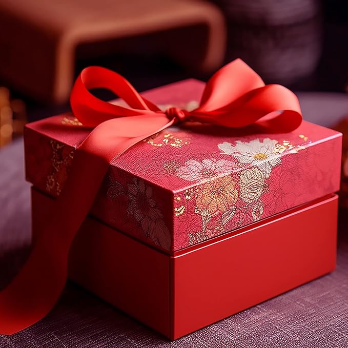 LIUYAXI Hot Red Double Faced Satin Ribbon, 3/8" X Continuous 25 Yards, Ribbons Perfect for Gift Wrapping Bows Bouquet Wedding Decor DIY Craft and More