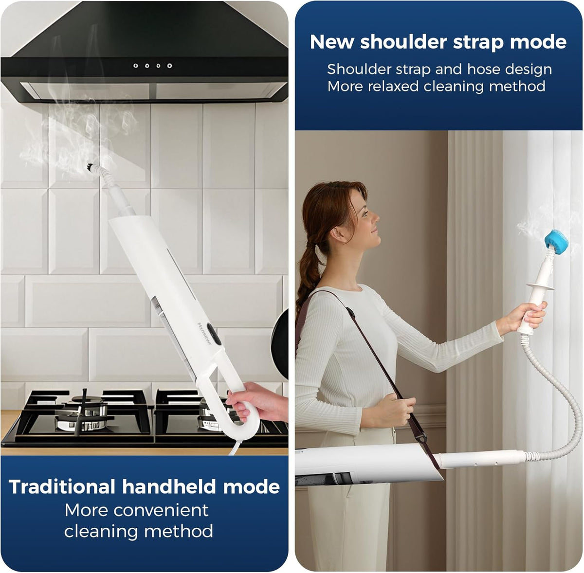 Steam Mop All-in-one for Floor Cleaning, MultiPurpose Steam Cleaner for Home with LED display screen, Detachable Handheld Floor Steamer with Scent Container and strap for Hardwood,Tiles and Carpet