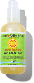 California Baby Natural Bug Spray | DEET Free Mosquito Repellent | Baby + Kids Bug Spray | Citronella Spray | Great Smell | 192 mL / 6.5 oz.