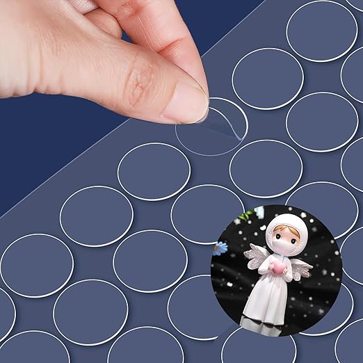 Adhesive Stick dots Two-Sided Sided Mounting Putty Stick Tack for Wall Hanging Crafts Balloons Festival Party Decorations,Clean Removable(0.39"*0.39"-600)