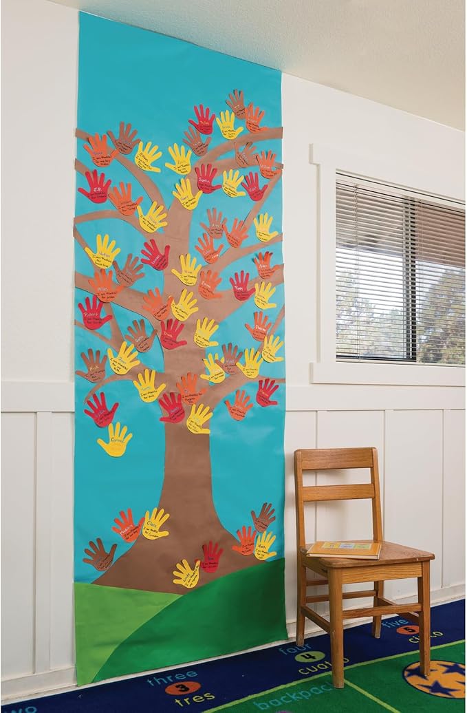 Colorations Arts and Crafts Paper Roll - 36" x 1000', Aqua, Dual Surface, Markers, Finger Paints, Painting, Watercolors, Acrylic Paints, Wall Art, Bulletin Board Paper, Kids Crafts (Item # DSLB)