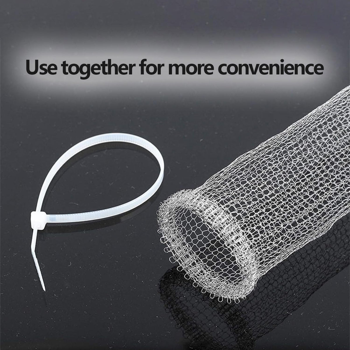 Stainless Steel Lint Traps for Washing Machine Drain Hose – Mesh Filter with Cable Ties for Laundry Sink and Drain Protection(12)