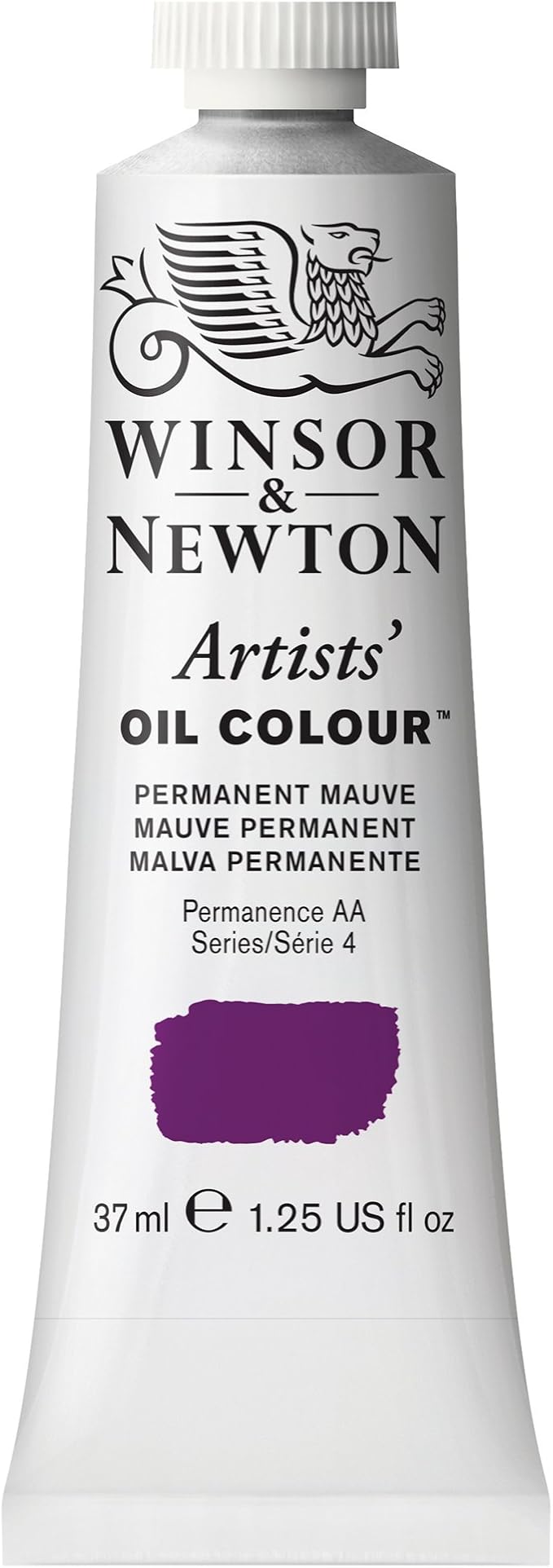 Winsor & Newton Artists' Oil Color, 37ml (1.25 oz) Tube, Permanent Mauve