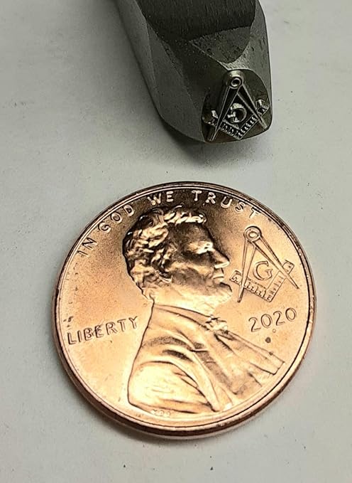 Masonic Master Mason Penny Punch Stamping Tool Fraternal Order Logo Punch Tool