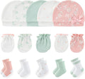 Newborn Baby Boy Girl Caps Mittens Socks Set Cotton Baby Essentials Accessories (Hats+Gloves+Socks)
