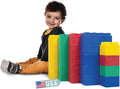 BiggoBlocks Big Blocks for Kids Ages 4-8, Indoor & Outdoor Blocks for Kids Jumbo Games, Large Building Blocks (24 PC) Beginner Set