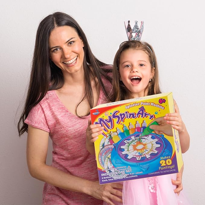 Wings Giant Paint Spin Art Machine Kit for Kids, Paint Spinner with Splatter Guard, Thicker Painting Spinner Arts & Crafts Gifts for Birthday, Toys Kits Set for Boys Girls Ages 6 7 8 9 10