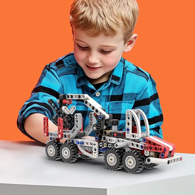 22-in-1 Building-Block technic-Cars-Set for Kids 8-12,Racing Cars, Motorcycles, Tractors, Helicopters, Robots Brick-Kits Compatible with Lego-technic, STEM-Toys for Gifts for Boys & Girls