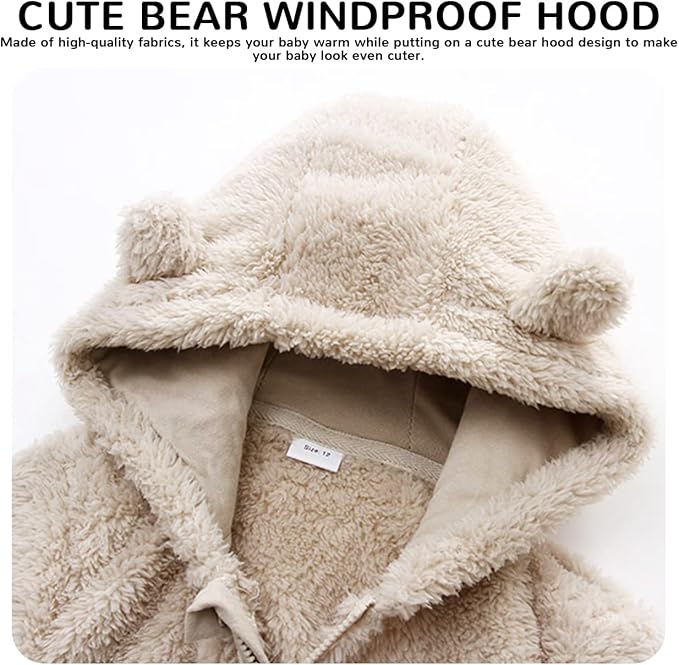 Baby Boy Girl Snowsuit Winter Warm Clothes Coat Infant Jumpsuit Toddler Outfit