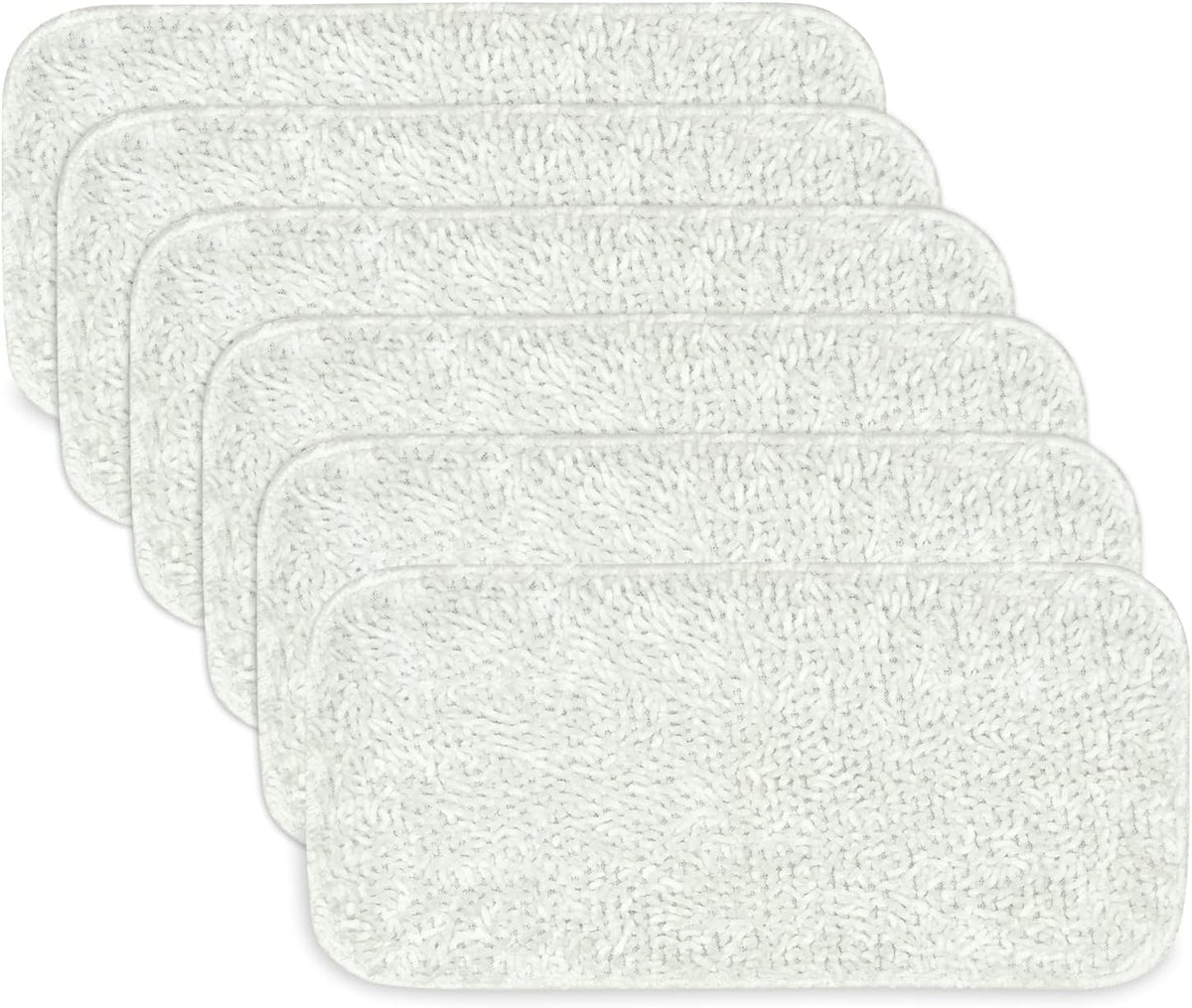 Sienna Luna Replacement Pads Microfiber Mop Pads Fit for Steamer Head SSM-3006 Series Hard Floor Mop Washable Durable Cloth Pads 6 Pack