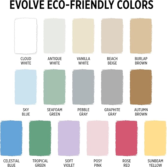 EVOLVE Paint & Primer: Environment-friendly, Low Sheen with One-coat Coverage for Interior & Exterior surfaces (Autumn Brown, 5-Gallon)