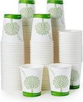 ECOLipak 300 Count Compostable Paper Cups, 8 oz Biodegradable Disposable Paper Coffee Cups with PLA Lined, Eco-friendly Hot Drinking Cups for Party, Picnic,Travel,and Events