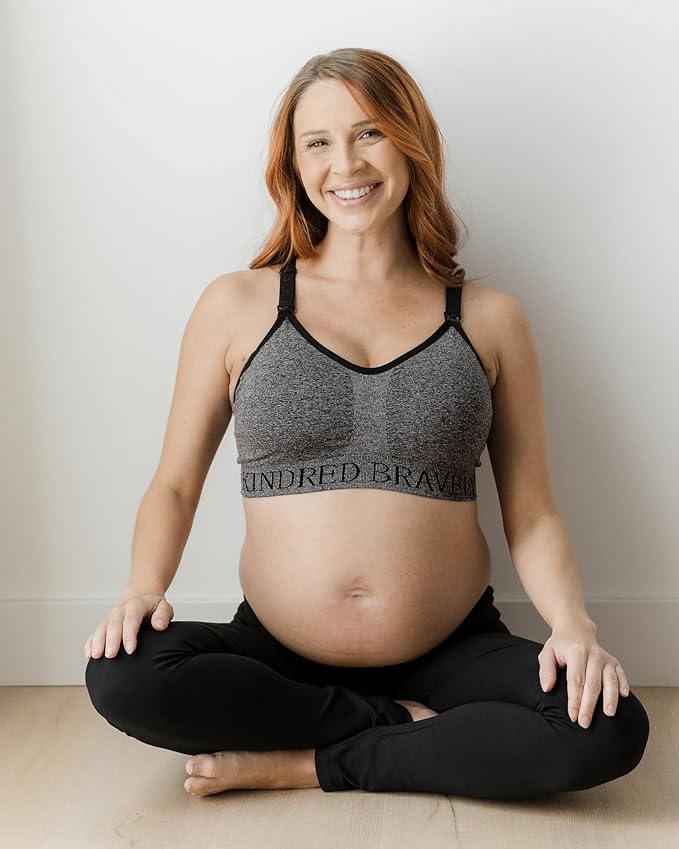 Kindred Bravely Sublime Nursing Sports Bras for Breastfeeding, Soft & Stretchy Maternity Bra