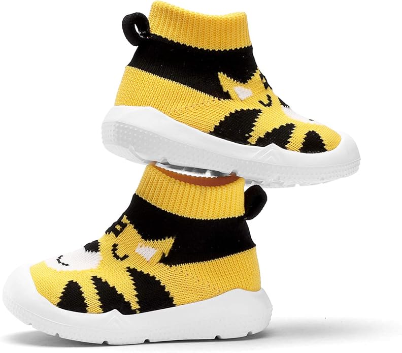 Engtoy Baby Shoes & Socks - Non-Slip Breathable Slippers with Soft Rubber Sole - Baby Boys & Girls Slip On Sneakers