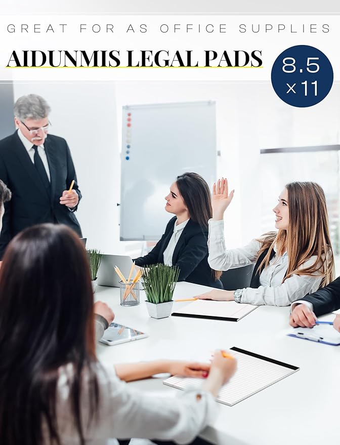 Legal Pads 8.5 x 11 White Note Pads 8.5 x 11 In 2 Pack Notepads 8.5 x 11 Writing Pads of Paper 8.5 x 11 Legal Notepads Wide Ruled White Lined Paper Pads 8.5 x 11 30 Sheets Per Legal Note Pads 8.5 x 11
