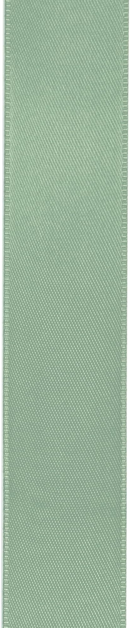 LIUYAXI Sage Green Double Faced Satin Ribbon, 1" X Continuous 25 Yards, Ribbons Perfect for Gift Wrapping Wedding Bouquet Decor DIY Craft Bow Making & Other Projects
