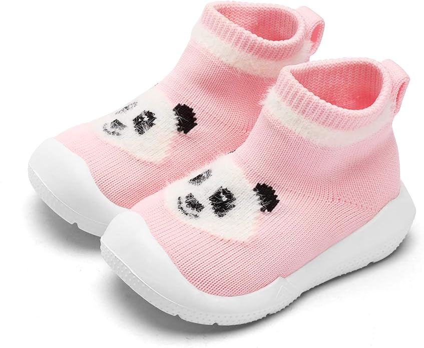 Engtoy Baby Shoes & Socks - Non-Slip Breathable Slippers with Soft Rubber Sole - Baby Boys & Girls Slip On Sneakers