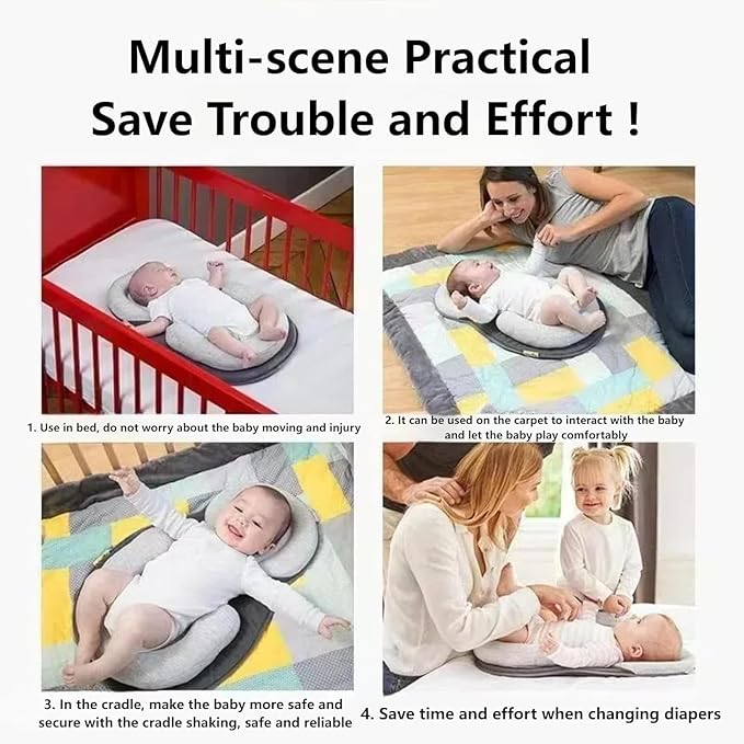 Baby Lounger Pillow for Infant Support Cushion Reflux Breastfeeding Pillow, Bottle Feeding, Tummy Time