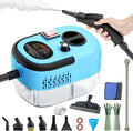 2500W Handheld Steam Cleaner,Portable Car Steamer For Auto Detailing,High-Temperature and Pressure Steam Cleaner For Home, Steam Cleaning Machine for Furniture,Kitchen,Grout,Floor,Tile (Blue)