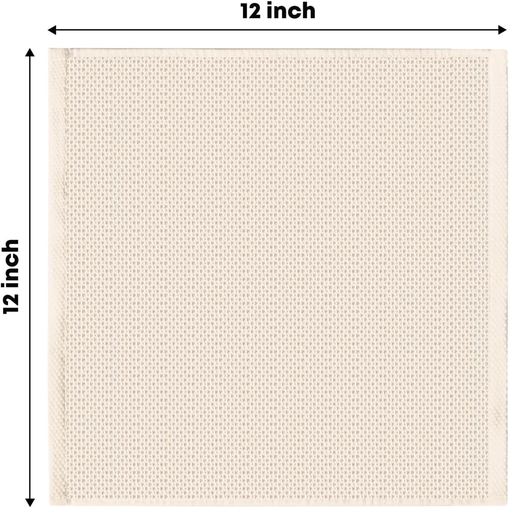 Artoid Mode 100% Cotton Beige Brown Dark Grey Waffle Weave Kitchen Dish Cloths, 12x12 Inch Ultra Soft Absorbent Quick Drying Kitchen Dish Towels Set of 6, Multicolor