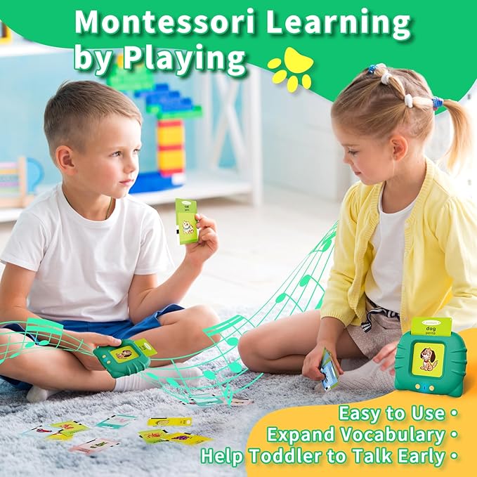 Toddler Toys Bilingual English and Spanish Talking Flash Cards for 1 2 3 4 5 6 Year Old Boys and Girls, Autism Sensory Toys for Autistic Children, Learning Educational Speech 250 Sight Words