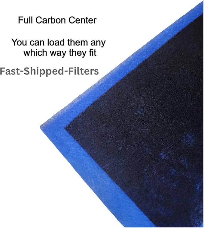 Fast-Shipped-Filters 7 Pack Replacement Filter Pads Compatible with MicroPower Guard One Hour Air Cleaner Refill Blue (7, Blue, 14x20)