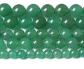 120PCS 6MM Natural Green Aventurine Beads Natural Gemstone Crystal Energy Stone Beads for Jewelry Making DIY Bracelet Necklace 2 Strand 32"