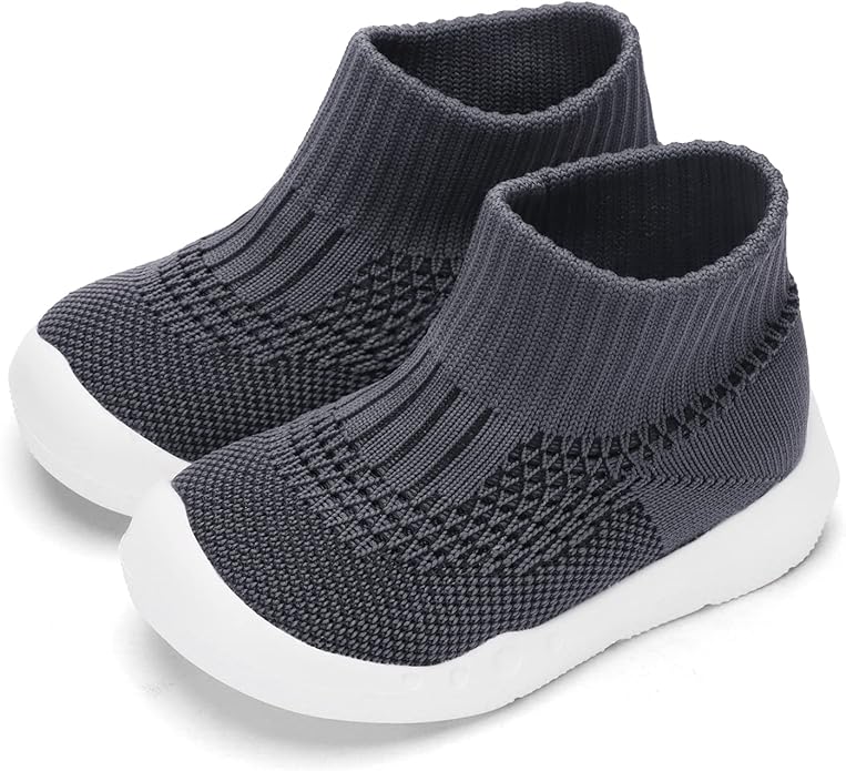 Engtoy Baby Shoes & Socks - Non-Slip Breathable Slippers with Soft Rubber Sole - Baby Boys & Girls Slip On Sneakers