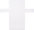 MECCANIXITY 2Pcs Plastic Mesh Canvas Sheet 4 Count 36 cm/ 14.2" for Crochet Bag Making Cross Blank Canvas for Embroidery Needlepoint, Bag, Knit Crochet Mesh, White
