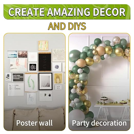 Piteno® 150Pcs Double Sided Adhesive Dots, 1.2" Clear Removable Sticky Adhesive Mounting Putty, Waterproof No Trace Dots Adhesive Putty for Poster Picture Festival Decoration Museum (30mm)