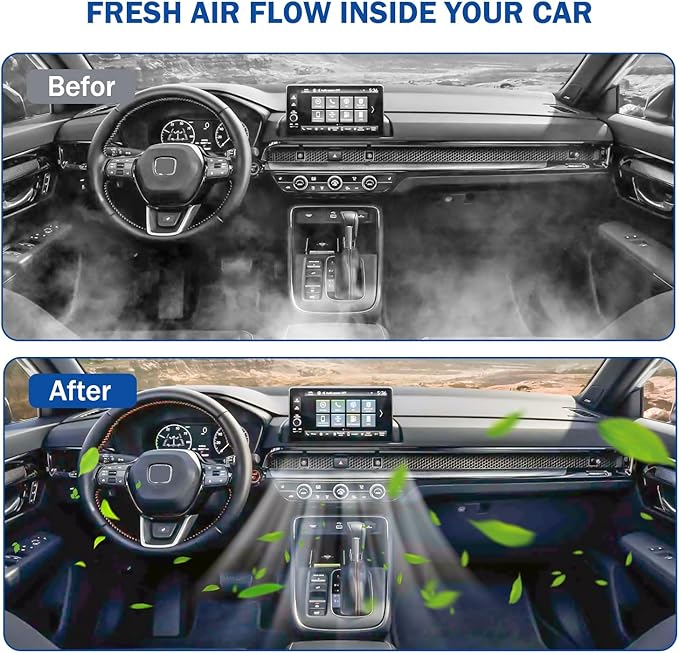 Cabin&Engine Air Filter Accessories for Honda Civic 2016-2025 2026(2.0L), HR-V HRV 2023-2025 2026(2.0L) (Only Naturally Aspirated) Activated Carbon Engine Cabin Air Filter Replace for CF11182 CA12051