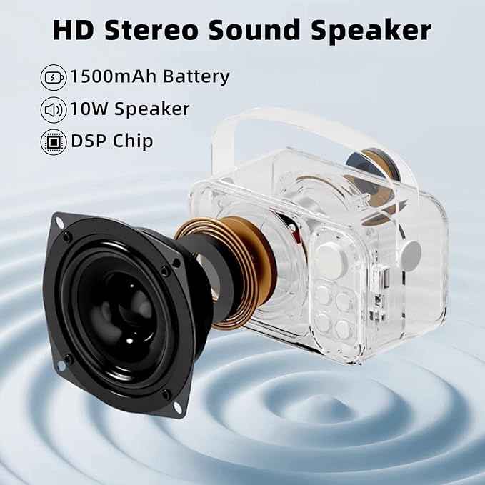Mini Karaoke Machine for Kids Adult, Portable Bluetooth Karaoke Speaker with 2 Wireless Microphones for Home Party, Great Gifts for Boys and Girls Ages 4, 5, 6, 7, 8,9,10,11, 12+ Years Old