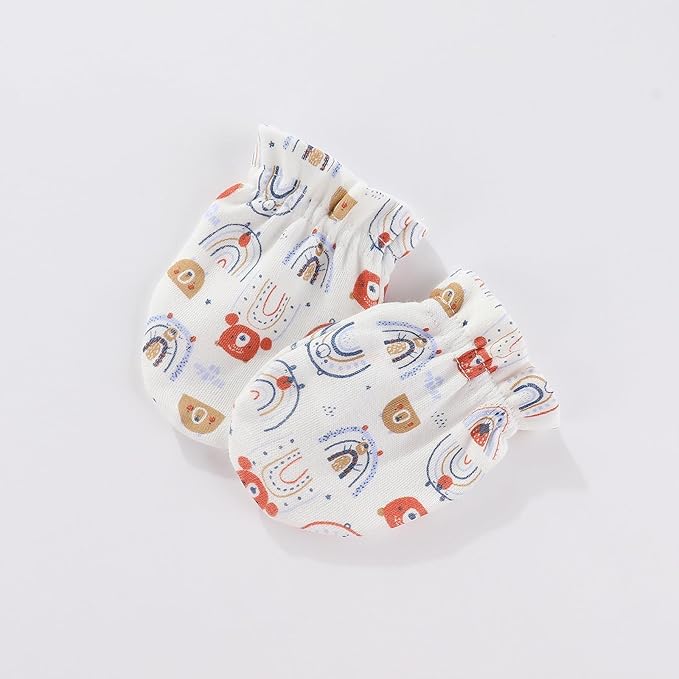 Unisex Baby Cotton Scratch Mittens For Newborn Baby Boys Girls Mittens Accessory 0-6 Months